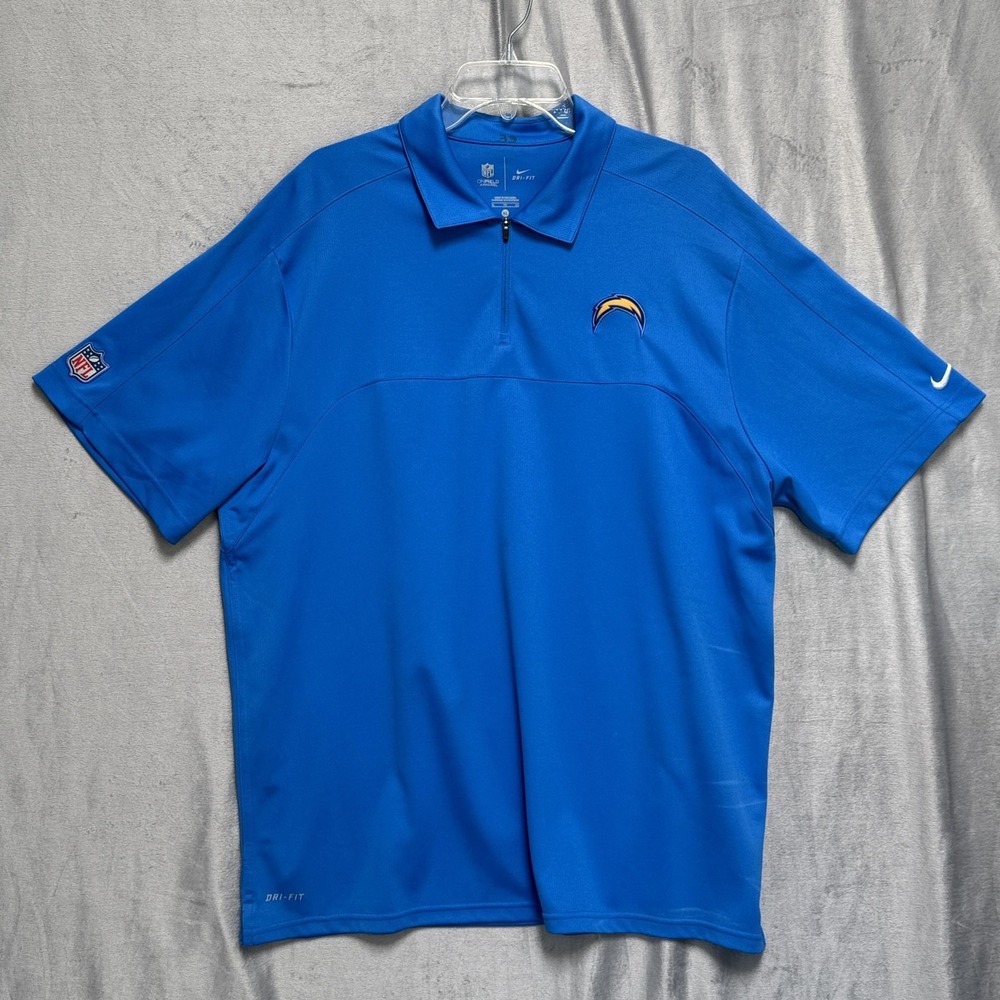 Los Angeles Chargers Shirt Mens XL Blue‎ NFL Football Dri Fit On Field Nike